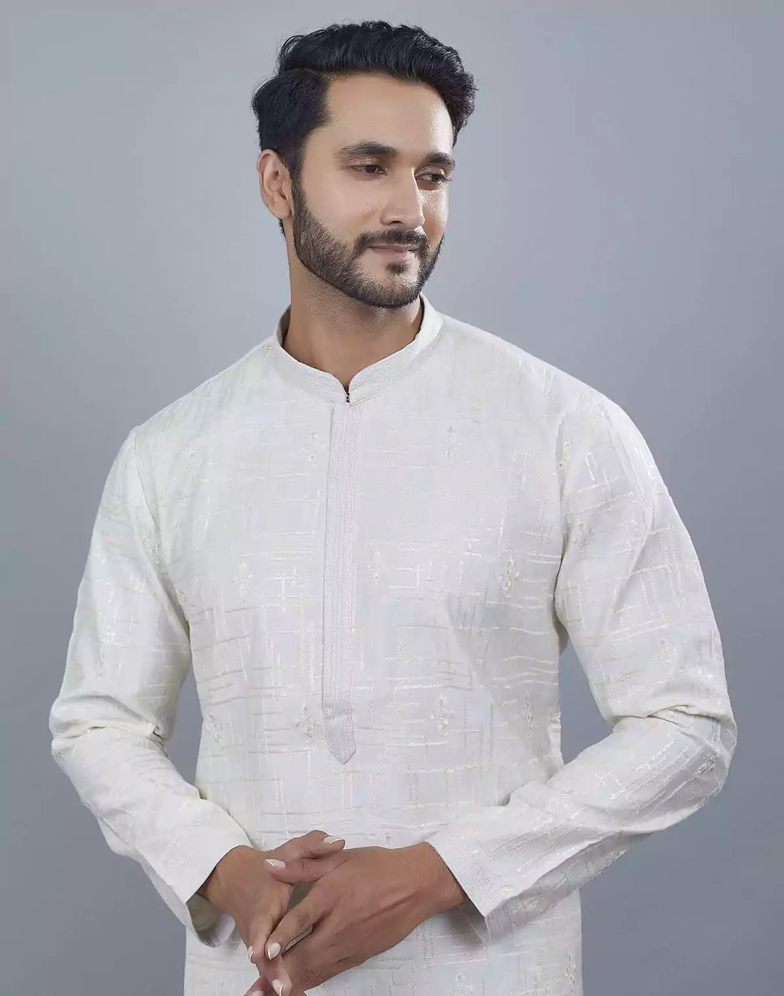 Stylish All Over Sequence Work Kurta Pajama