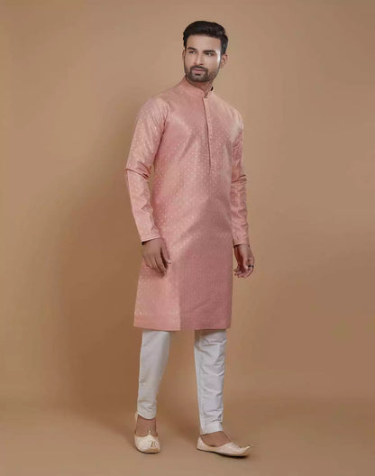 All Over Silver Motive Pattern Georgette Kurta Set