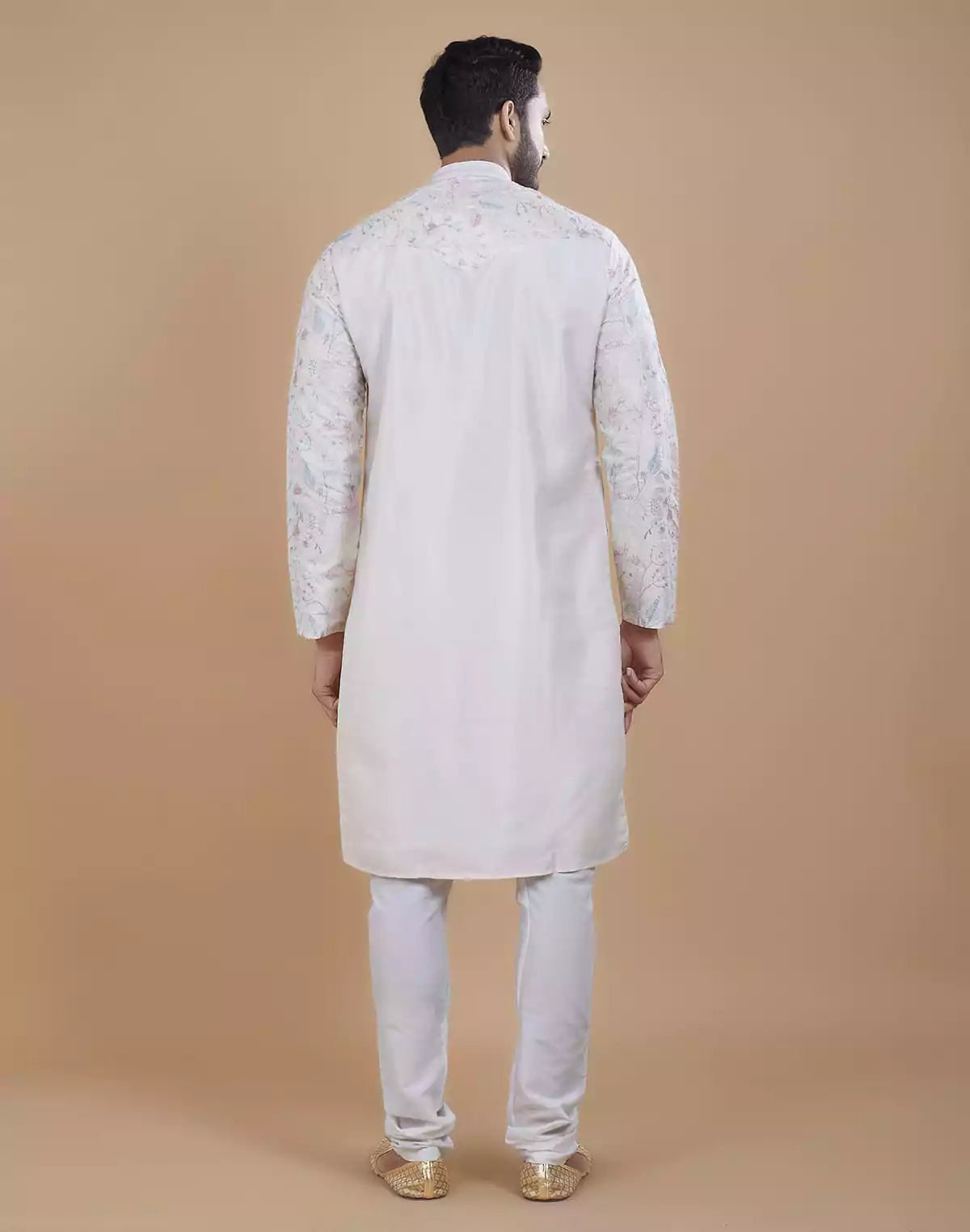 Floral Multi Color Embroidered work Kurta Pajama