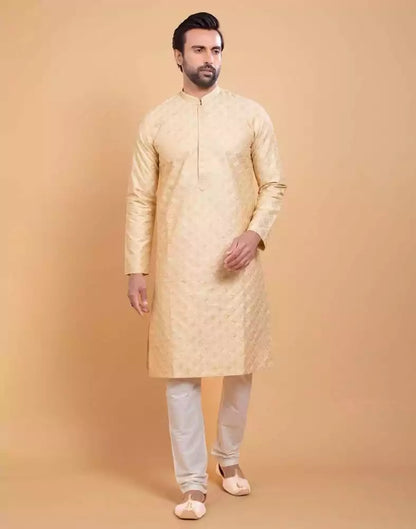 Self Jacquard Sequence Design Kurta Set