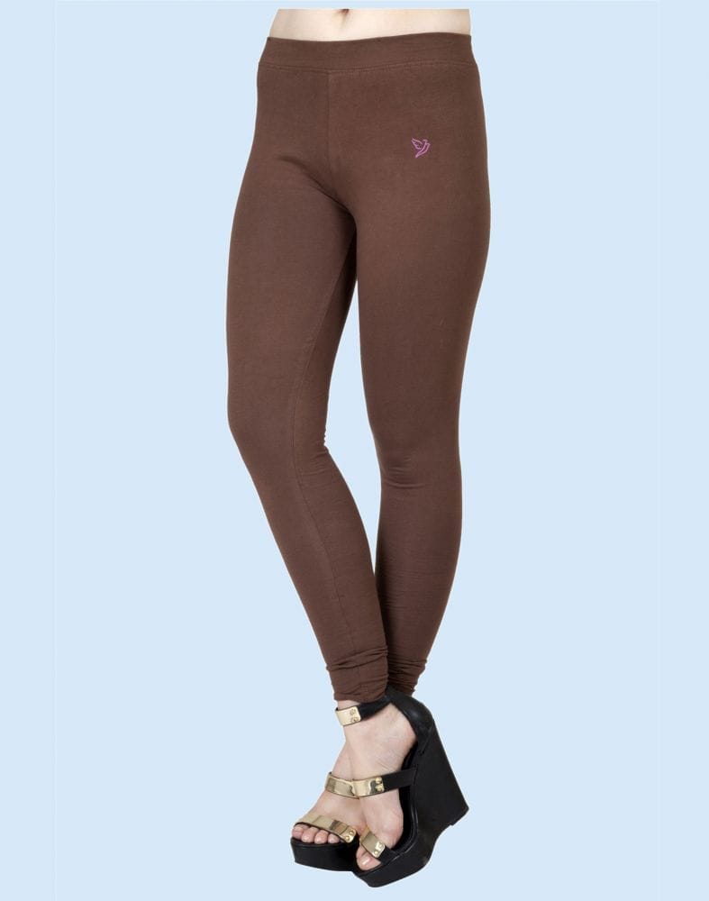 Twin Birds Mocha Bean Cotton Lycra Pencil Cut Women Legging