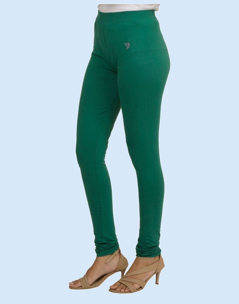 Twin Birds New Leaf Cotton Lycra Pencil Cut Women Legging