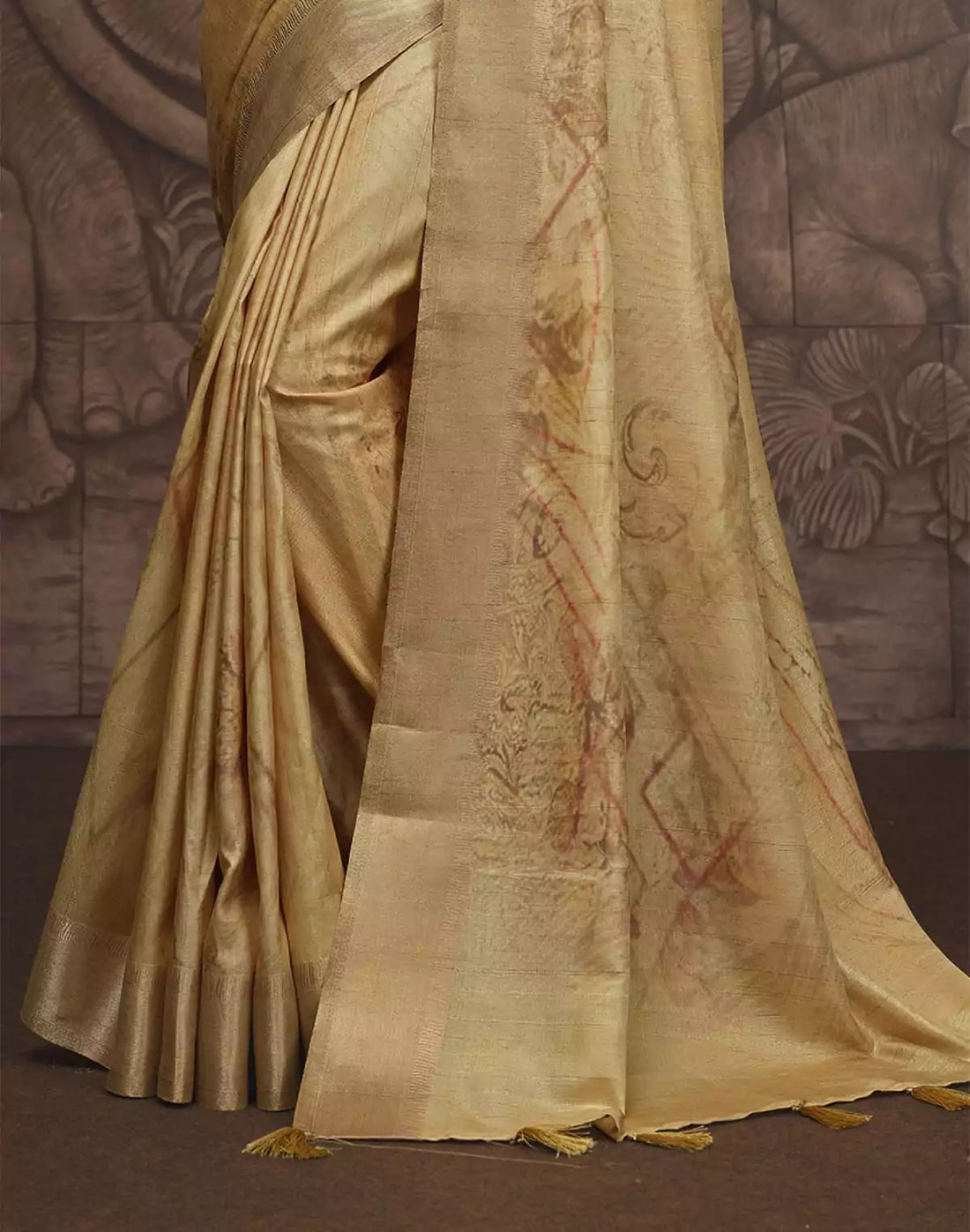 Light Mehendi Green Malai Silk Saree