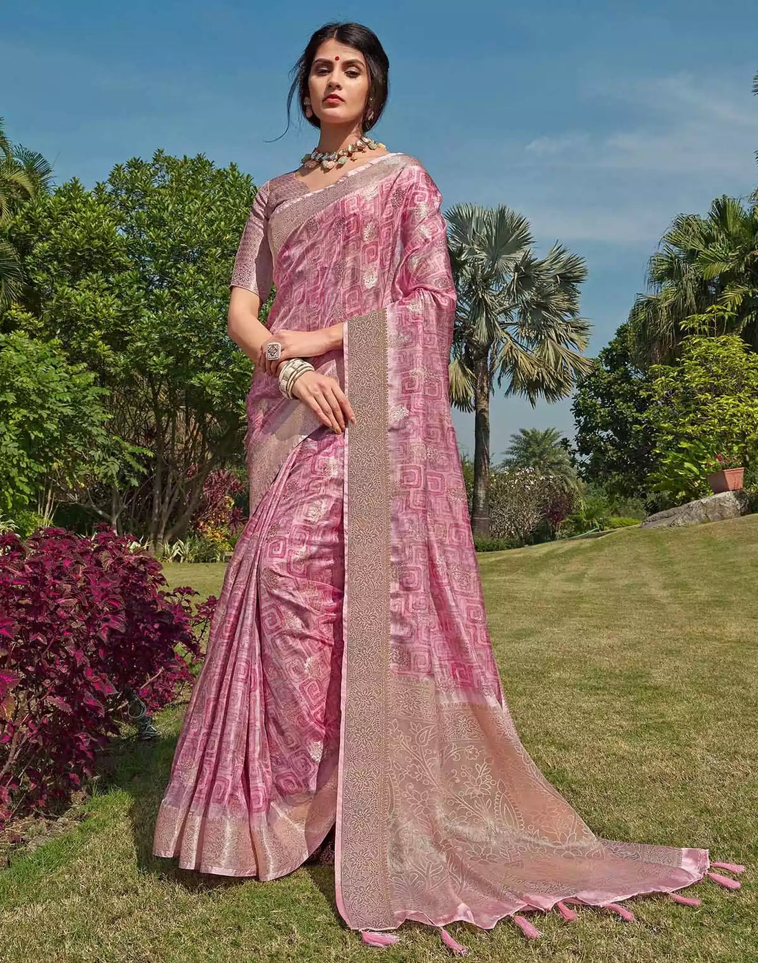 Exceptional Pink Floral Butta&