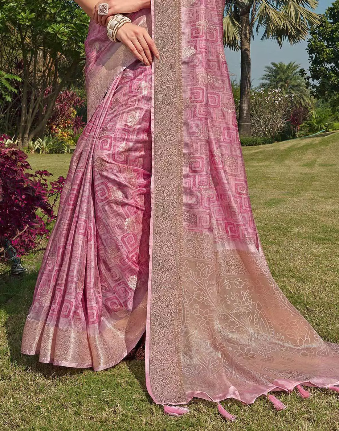 Exceptional Pink Floral Butta&