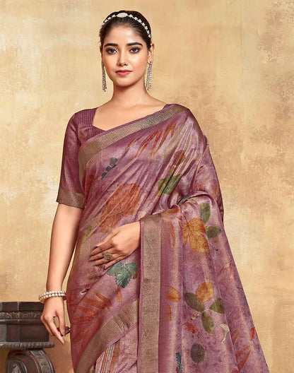 Light Pink Dola Silk Party Wear Saree