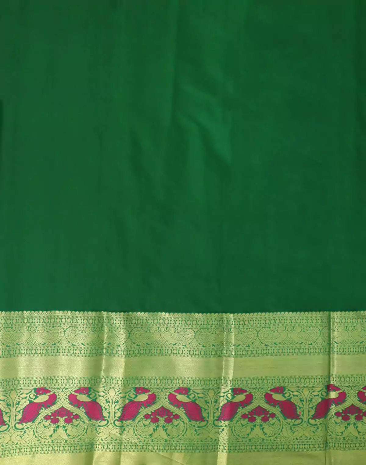 Peach Colour beautiful Silver zari Kanchi Pattu Saree