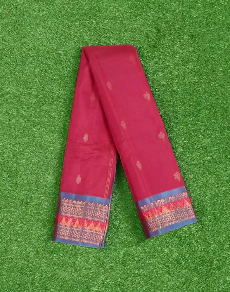 Pink Butta Gadwal Sico Saree