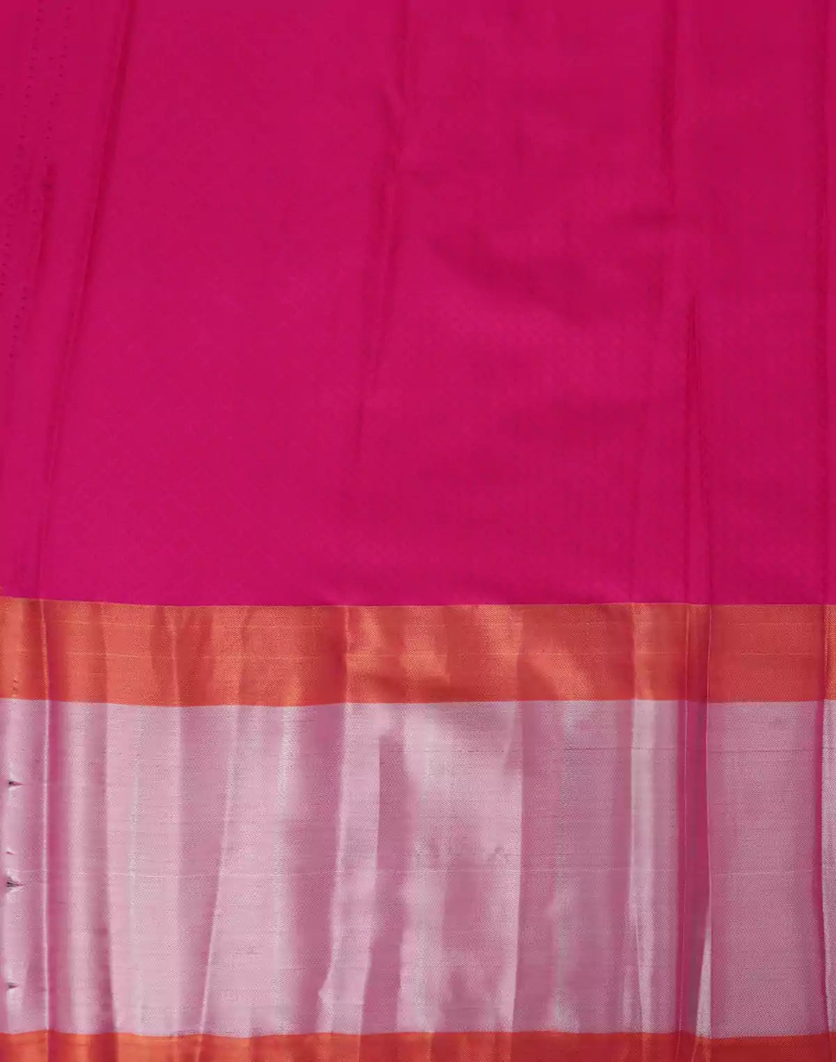 Kanchi Pattu Saree in Sky Blue Color and Pink combination Blouse