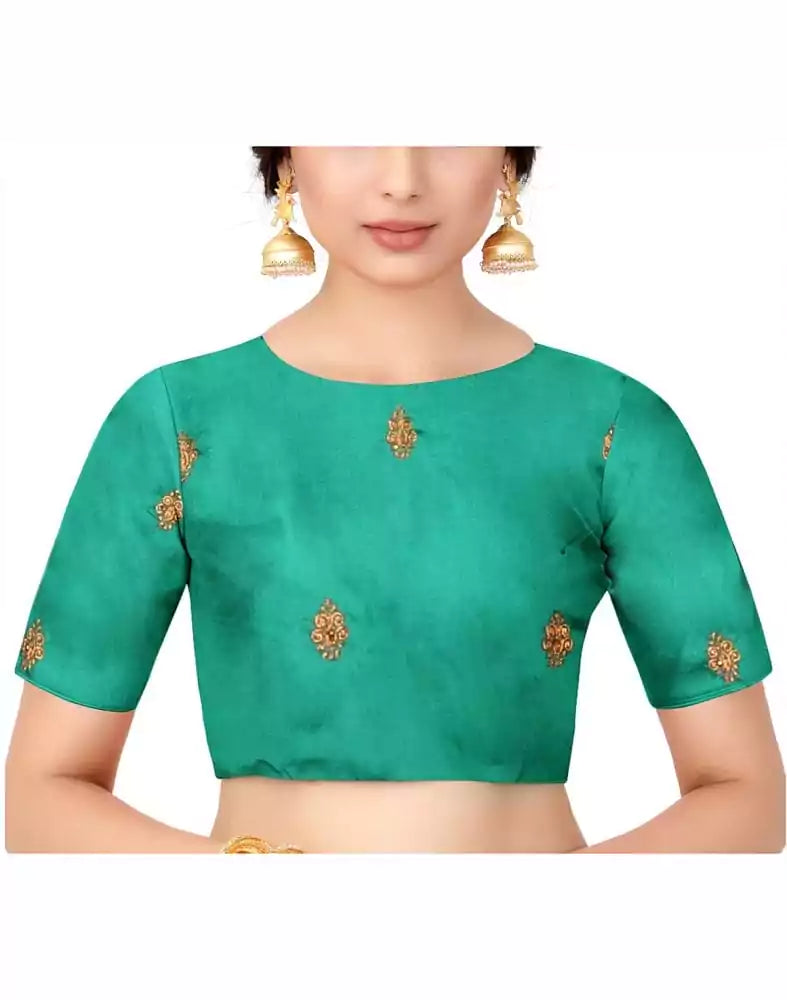Maroon Floral Embroidery work Chiffon Saree