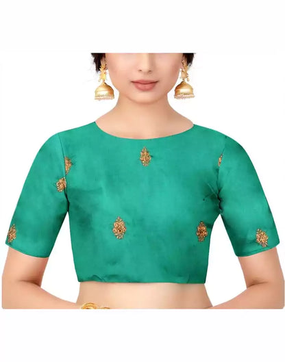 Maroon Floral Embroidery work Chiffon Saree