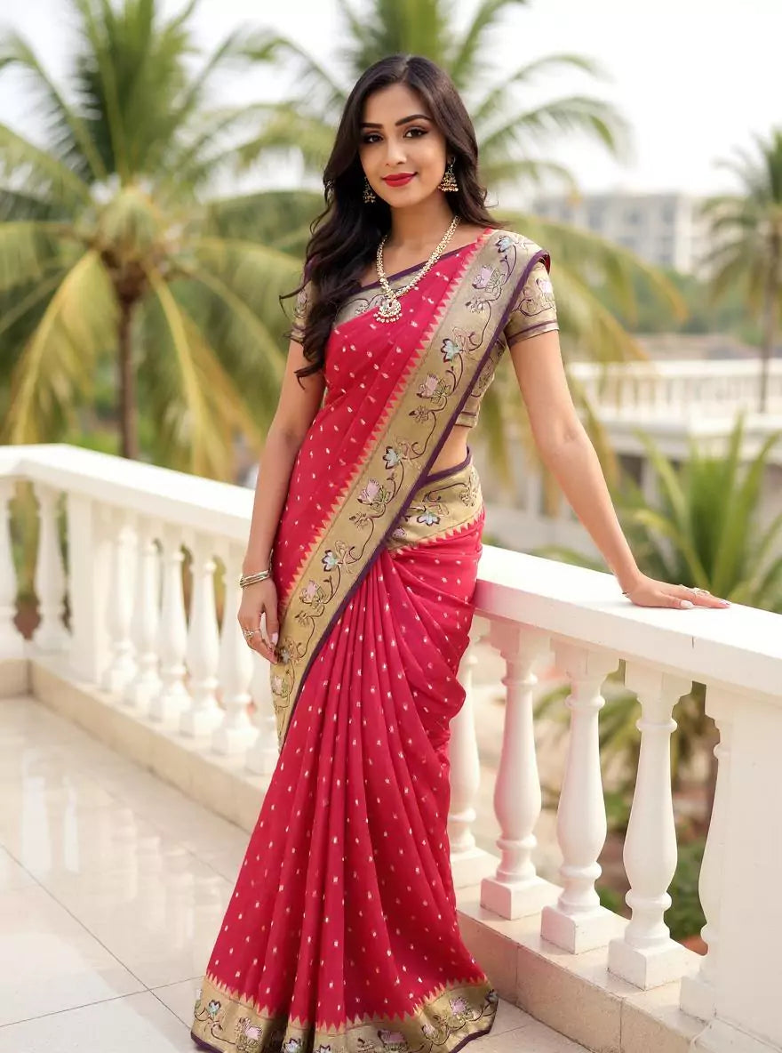 Magenta Zari Booti&
