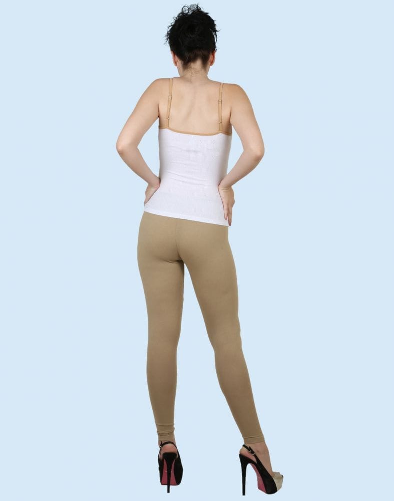 Twin Birds Sand Castle Cotton Lycra Pencil Cut Women Legging