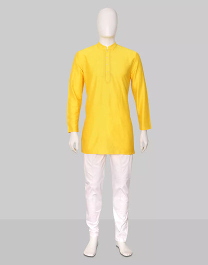 Lemon Raw Silk Plain Men&