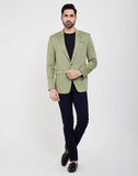 Pista Green Fashionable and Stretchable Blazer In a Classy Design