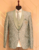 Stunning Pista Green Suit Set