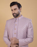 Stunning Light Pink Sequence Work Indo Open Jacket