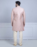 Light Pink Premium Embroidery Work Sherwani For Wedding