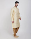 Gold Self Brocade Kurtha Pajama