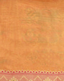 Orange Paisley Weave Chiniya Silk Saree