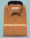 Khakhi Colour Plain Pure Cotton Shirt